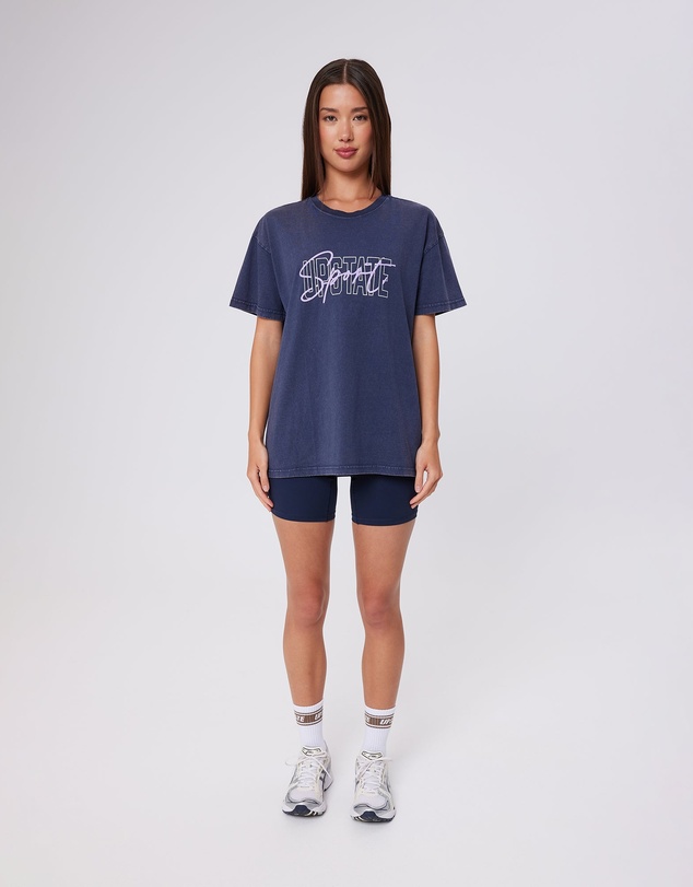 Upstate - Thrive Tee - Washed Midnight Navy