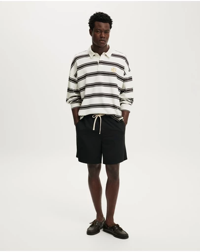 Cotton On - Box Fit Rugby Polo