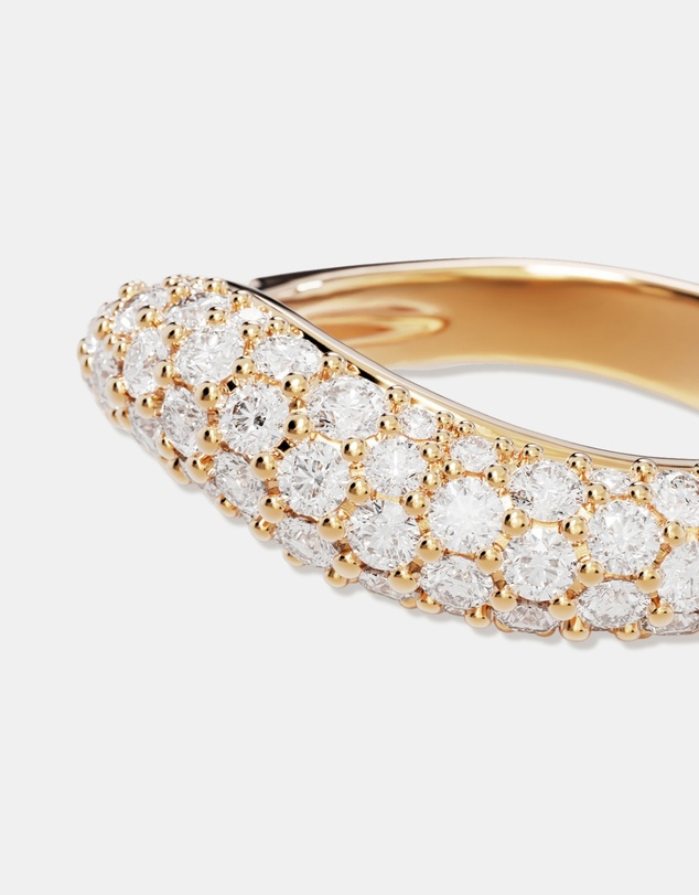 By Charlotte - Crystal Wave Ring