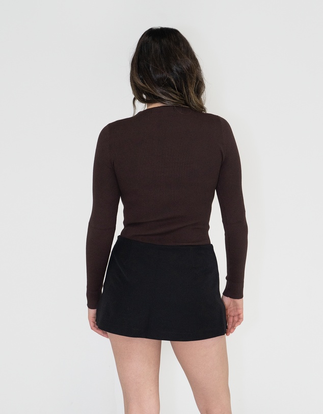 Lydan The Label - Mock Neck Long Sleeve Knit