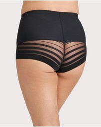 Ava & Audrey  - Ava & Audrey Jacquard Stripe Smoothing Full Brief