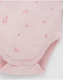 Purebaby - Easy Neck L/S Bodysuit 2 pack-Babies