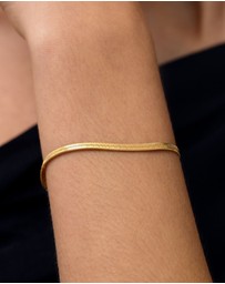 SAINT VALENTINE - Sphinx 3mm Snake Chain Bracelet - Gold