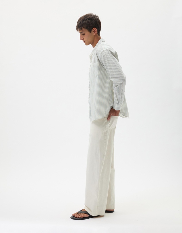 AERE - Summer Cotton Stripe Shirt