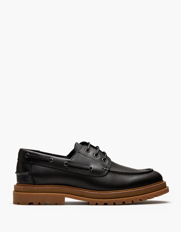 Aquila - Beam Leather Boat Shoes