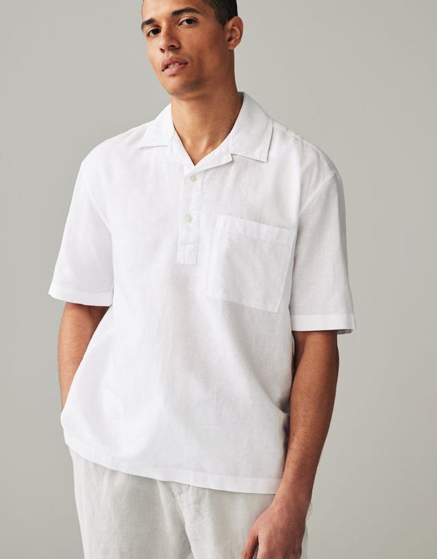NEXT - Linen Blend Short Sleeve Shirt