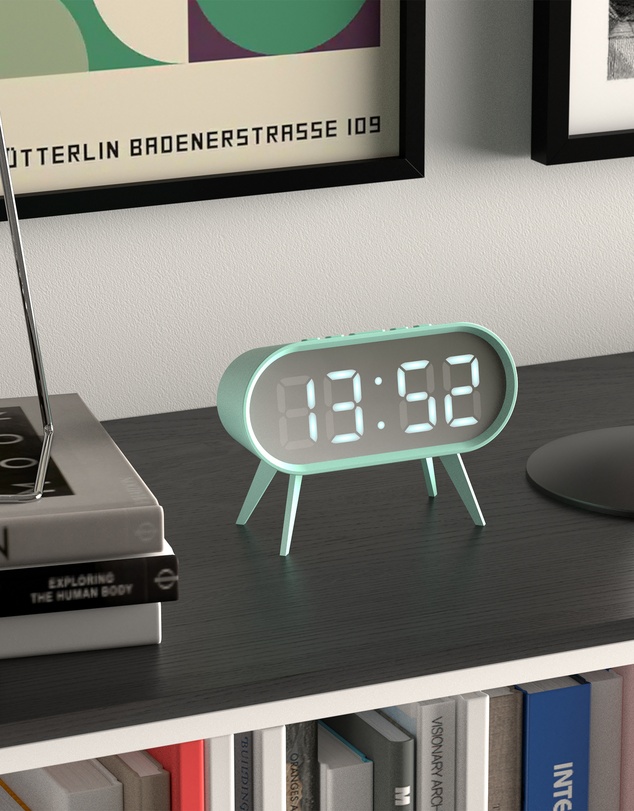 Newgate - Newgate Space Hotel Cyborg Led Alarm Clock Blue