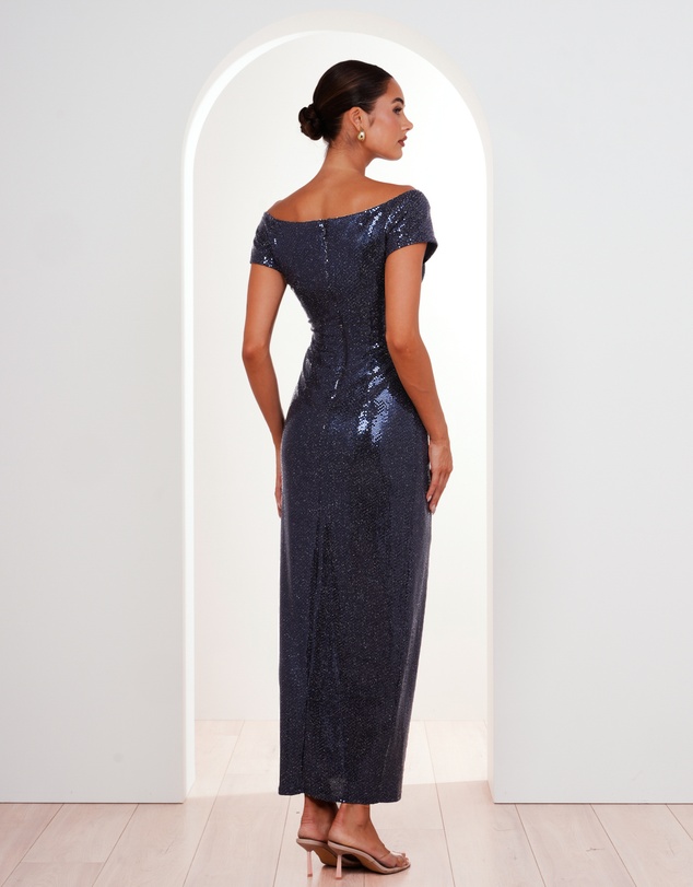 Pilgrim - Raven Off Shoulder Twist Gown