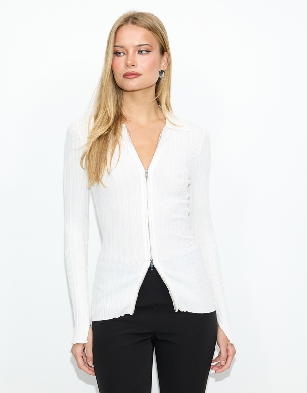 Dazie - Maisie Zip Through Cardigan