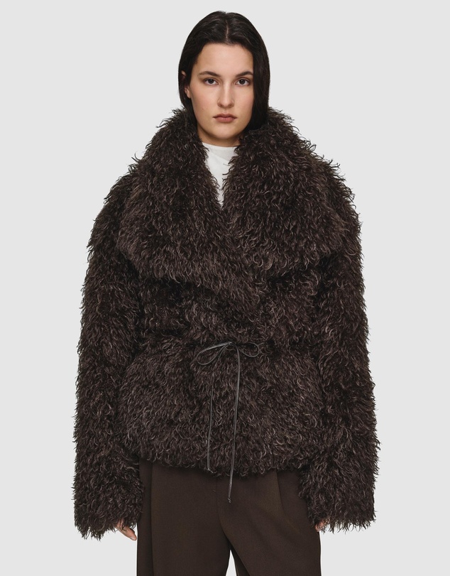 Source Unknown - Hathi Belted Faux-Fur Jacket