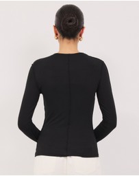 Calli - Astor Babylocked Long Sleeve Top