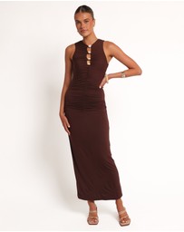 Petal & Pup - Brody Midi Dress - Chocolate