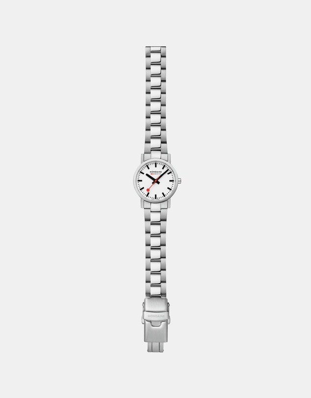 Mondaine - Mondaine Classic Silver Stainless Steel 30mm Watch