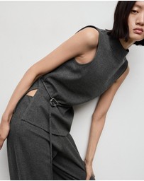 M.N.G - Turtleneck Top With Belt