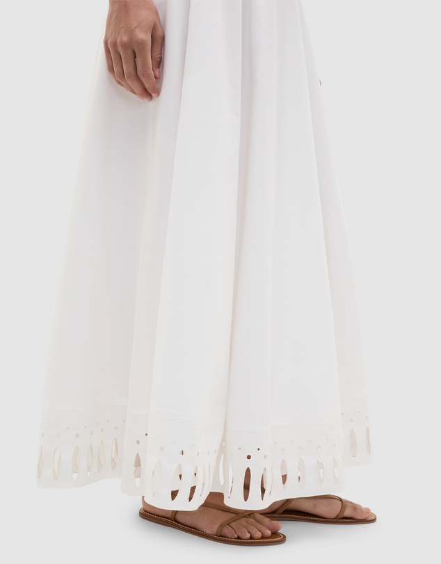 Seed Heritage - Poplin Cutwork Midi Skirt