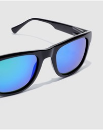 Hawkers Co - HAWKERS - Black and Blue Polarized TOX Sunglasses for Men and Women UV400