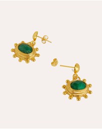 Ottoman Hands - Zand Emerald Drop Earrings