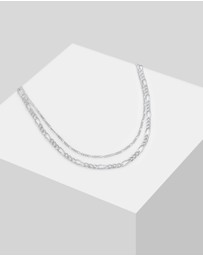 Elli Jewelry - Necklace Layerkette Figaro Links Basic in 925 Sterling Silver