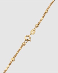 Elli Jewelry - Necklace Heart Hematite Bead 925 Sterling Silver Gold-Plated