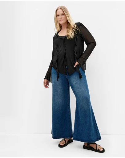 City Chic - Vivid Mesh Top