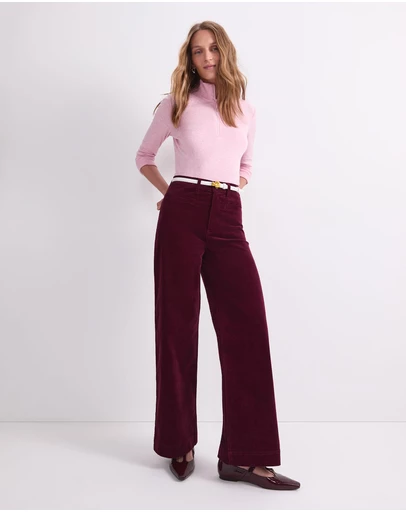 Sportscraft - Thea Kick Flare Velvet Pant