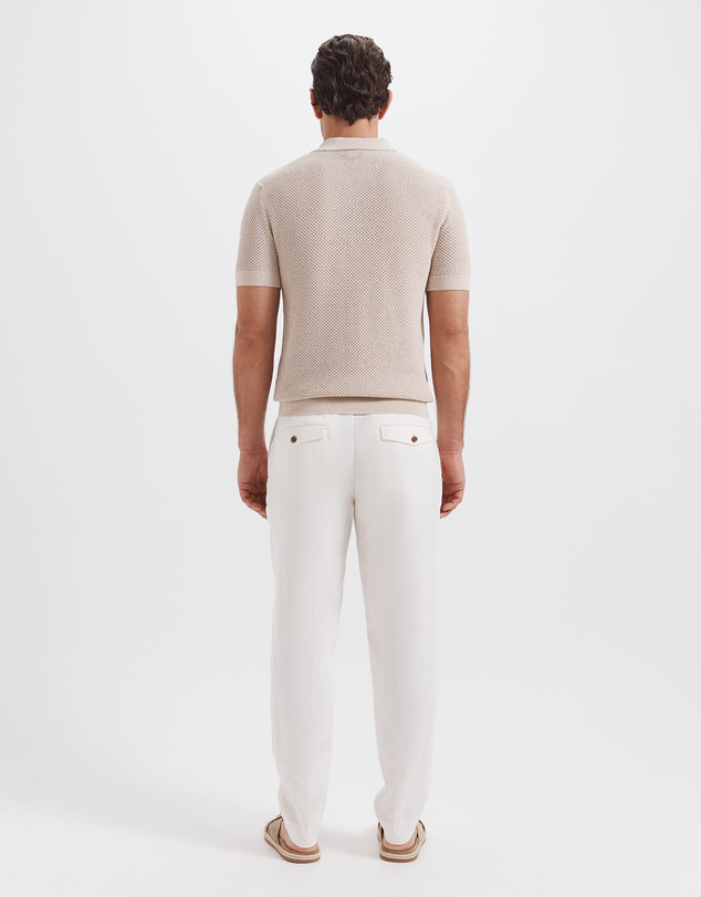 SABA - Dario Crochet Knit Polo