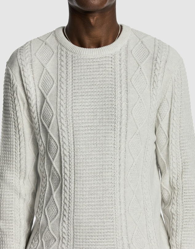 yd. - Jamie Cable Crew Knit Jumper