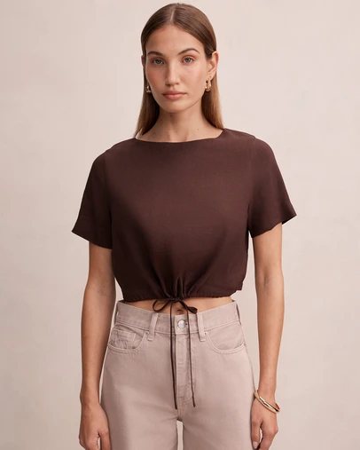 Forever New - Rosie Bubble Linen Top