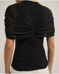 Witchery - Mesh Cape Top