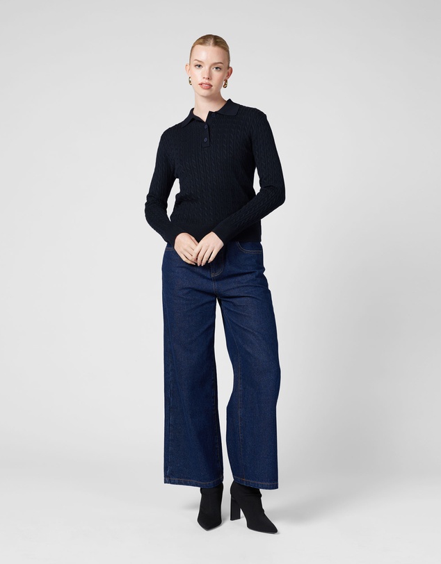 MVN - Arlo Polo Knit Top