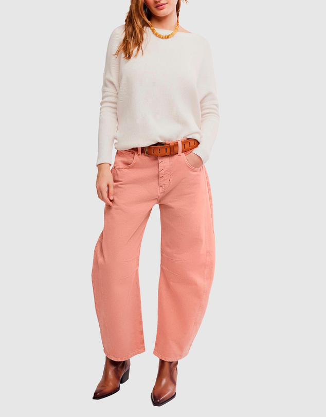 Free People - Good Luck Mid Rise Barrel Jeans