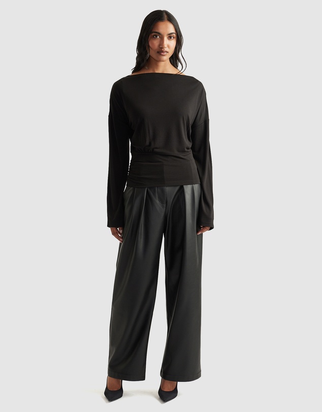 Decjuba - Tahlia Cinched Long Sleeve Top