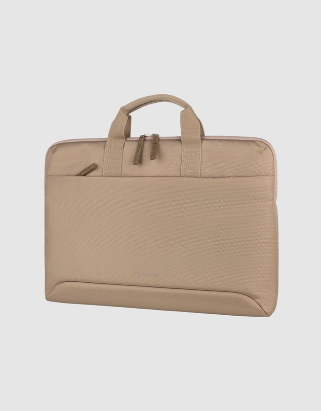 Tucano - Tucano Smilza Super Slim Laptop Bag Beige Fits 15.6 Inch Laptops Lightweight Durable Eco