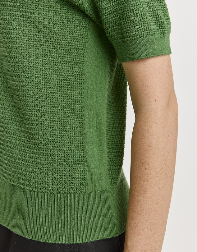 Toorallie - Grain Stitch Button Polo