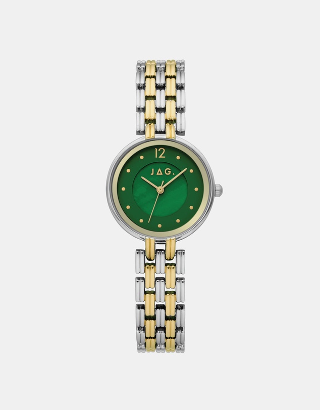 Jag - Iluka Womens Green MOP Dial 30mm Two-Tone Watch