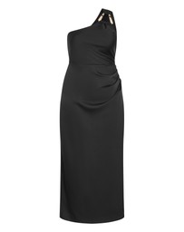 City Chic - Plus sizeJoy One Shoulder Maxi Dress - black