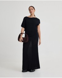 Oxford - Jaya Knitted Drape Top