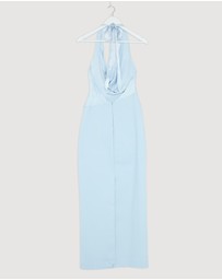 Revibe - Repaired Shona Joy Dillon Cowl Neck Maxi Dress - AU 8