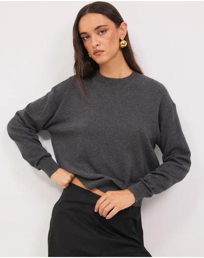 Calli - Melton Relaxed Knit Jumper