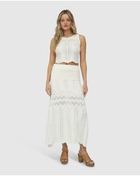 Belle & Bloom - Harvest Haze Crochet Crop Top