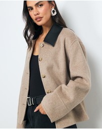 AERE - Maya Double Faced Wool Blend Jacket