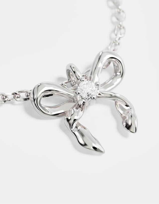 By Charlotte - Forever More Bow Necklace
