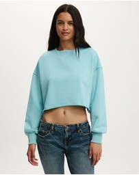 Cotton On - Cropped Fleece Sweatshirt