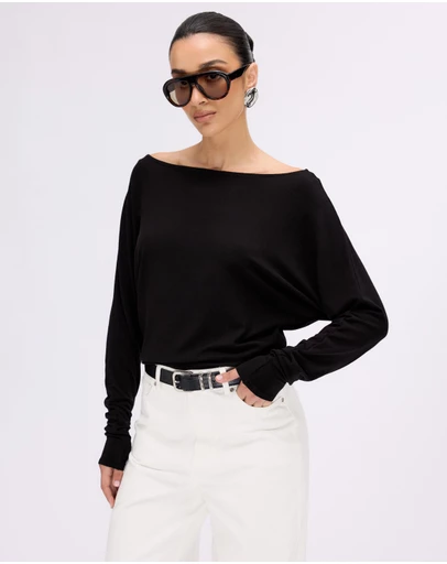 Minima Esenciales - Tia Bat Wing Long Sleeve Top