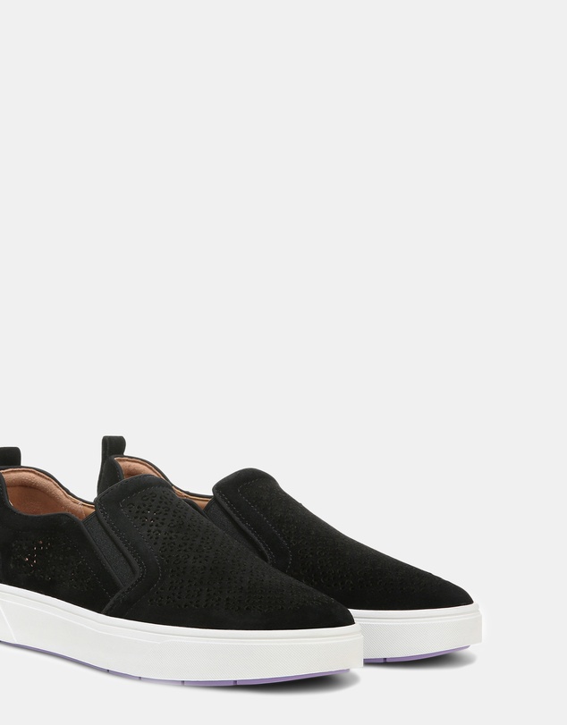 Vionic - Kimmie Perf Slip-On Sneaker - Black Suede