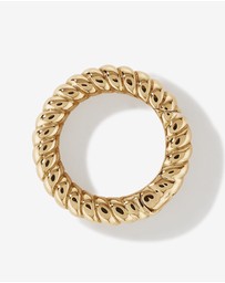 Michael Hill - Twisted Circle Pendant Connector in 10k Yellow Gold