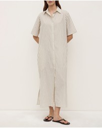 Assembly Label - Ria Stripe Midi Shirt Dress