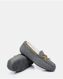 EVERAU - EverAU Ugg Miracle Moccasin Leather Upper Moccasins