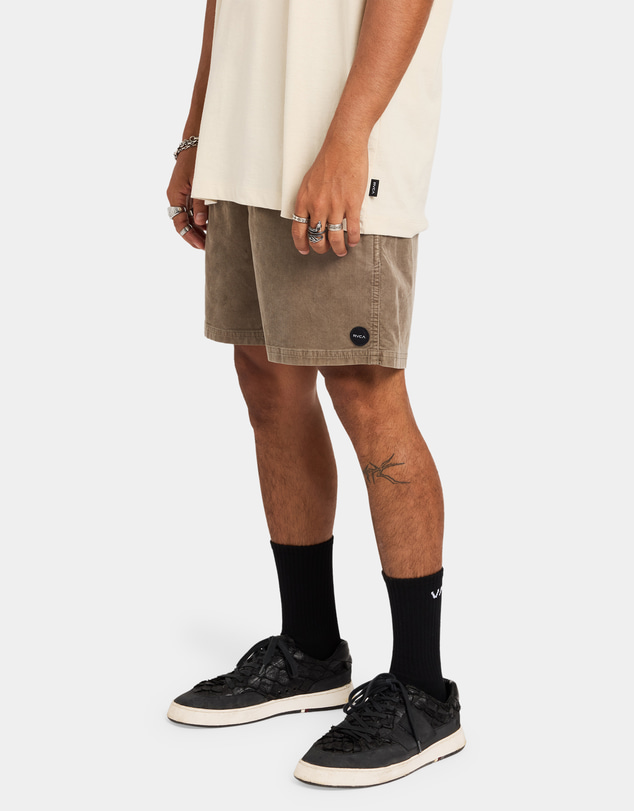 RVCA - Mens Escape II Corduroy Elastic Waist Shorts
