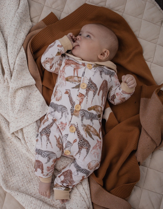 WITH LOVE FOR KIDS - Hooded All In One - Babies